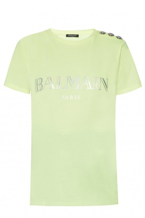 T-shirt z nadrukowanym logo, zdjęcie 1 T-shirt z nadrukowanym logo od Balmain